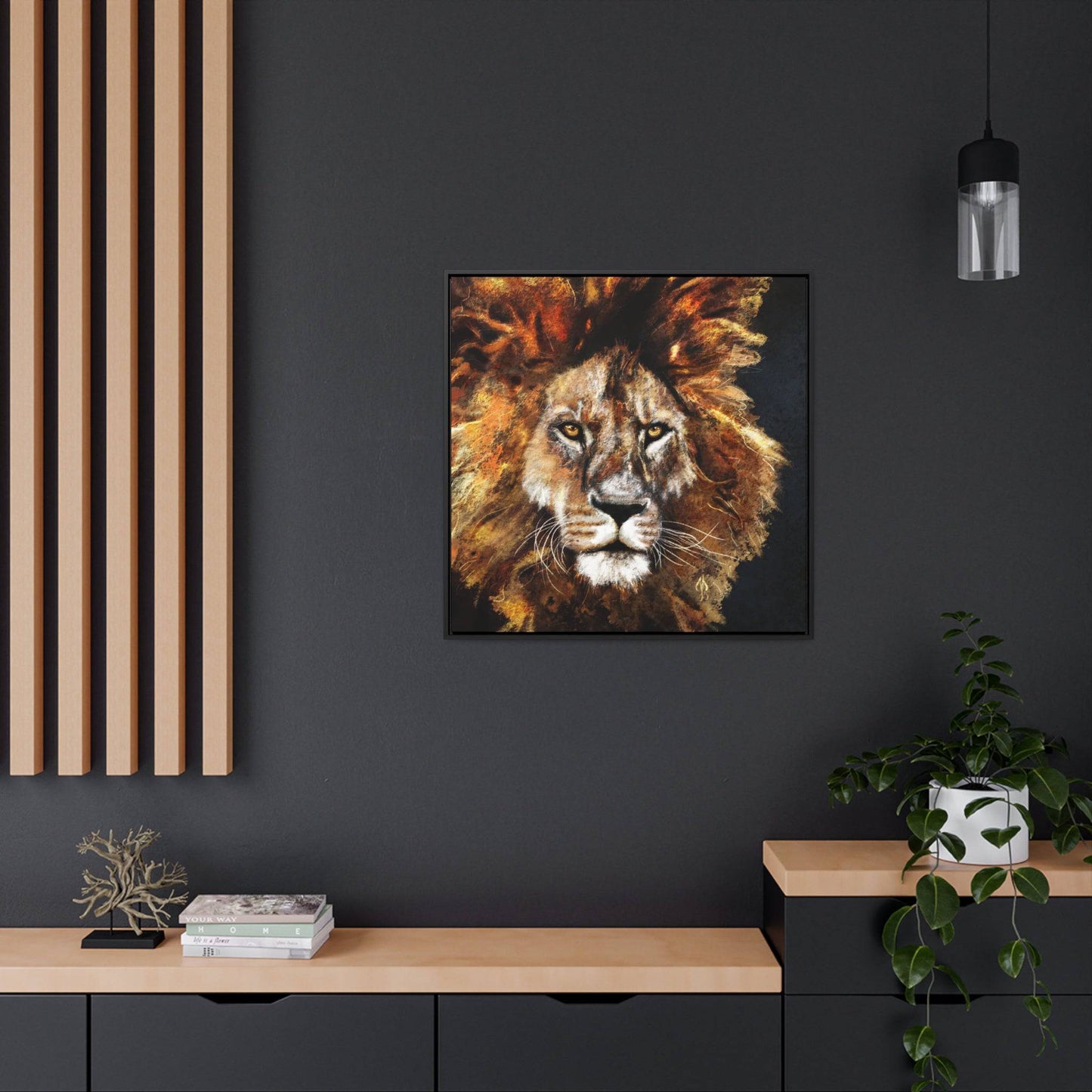 Lion Wall Art Canvas Print