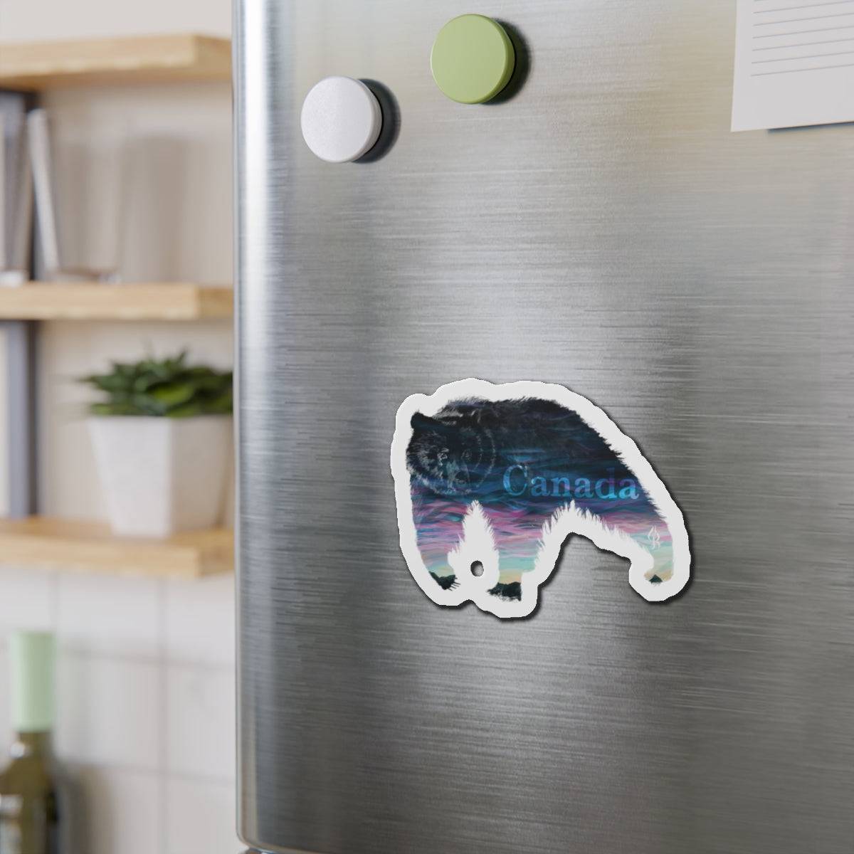 Canadian Grizzly Bear – Die-Cut Magnet