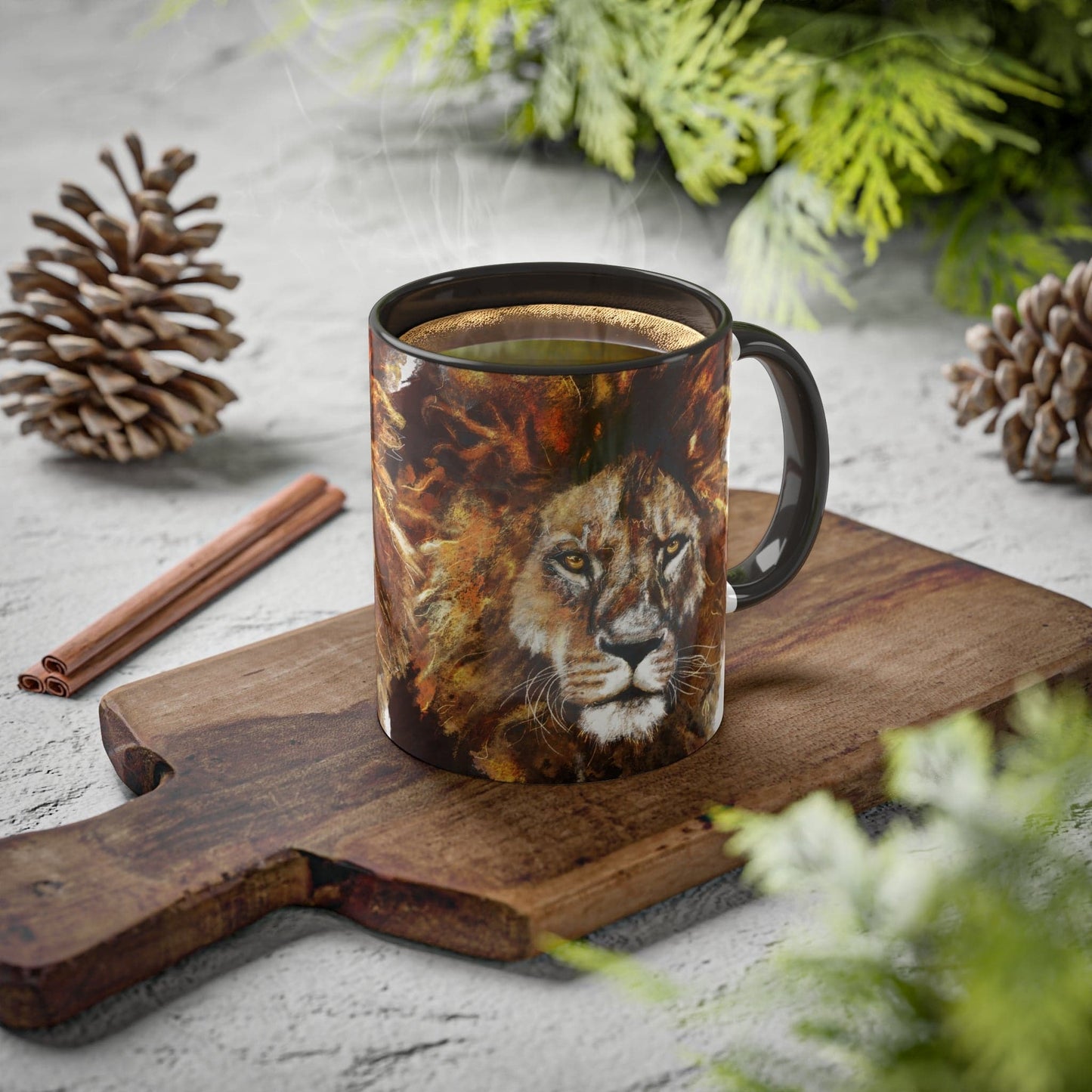 Lion Artwork - Coffee Mug, 11oz