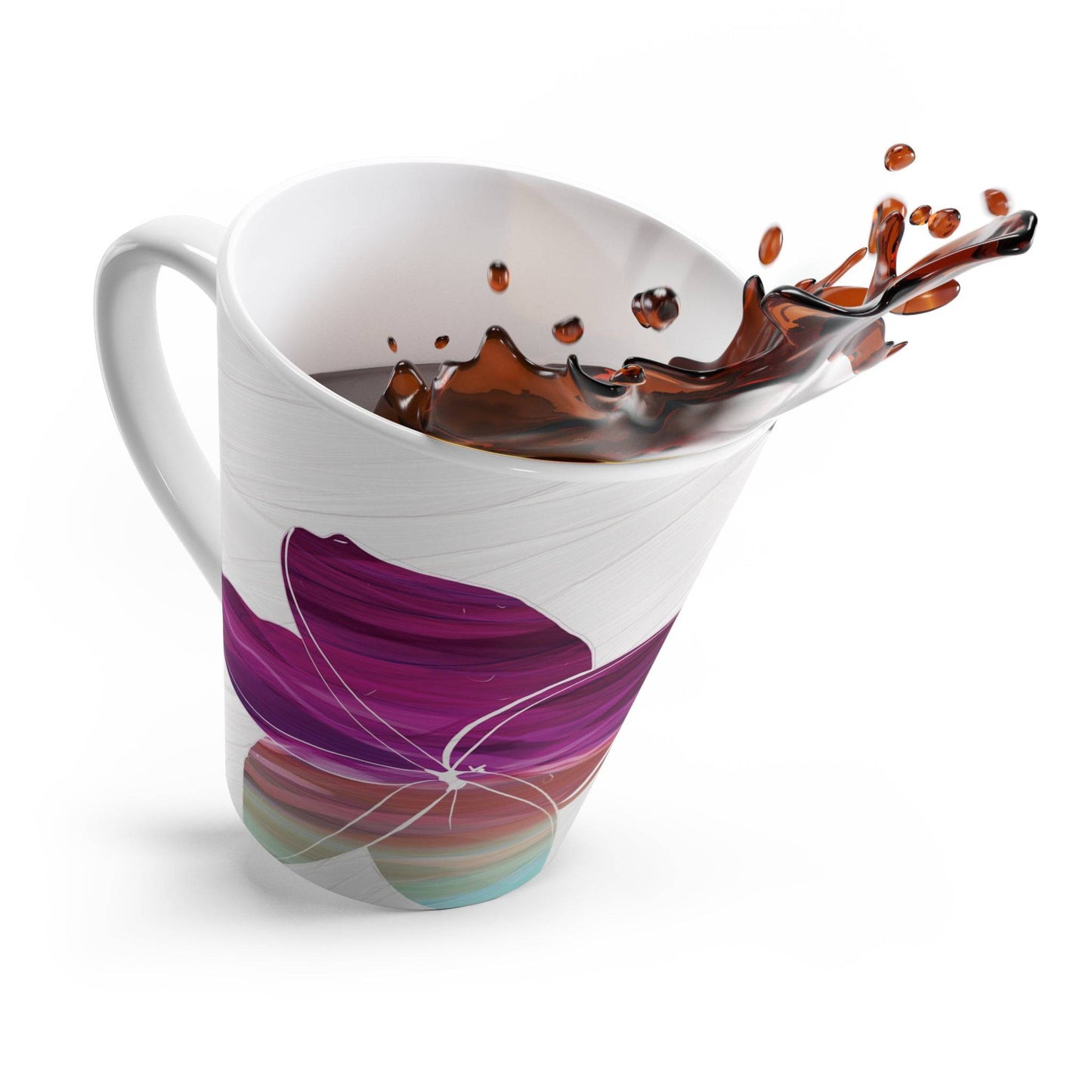 Flower Painting – Latte Mug