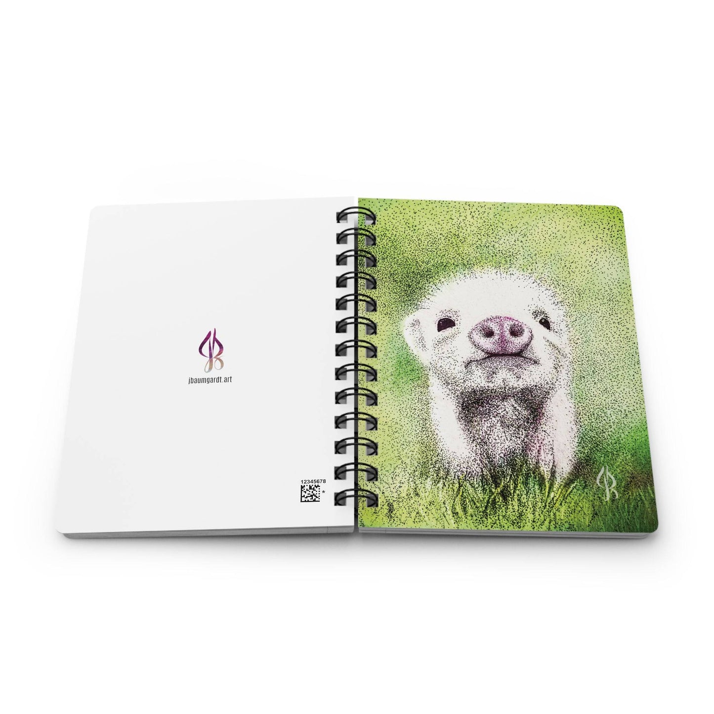 Pink Piglet - Spiral Bound Journal