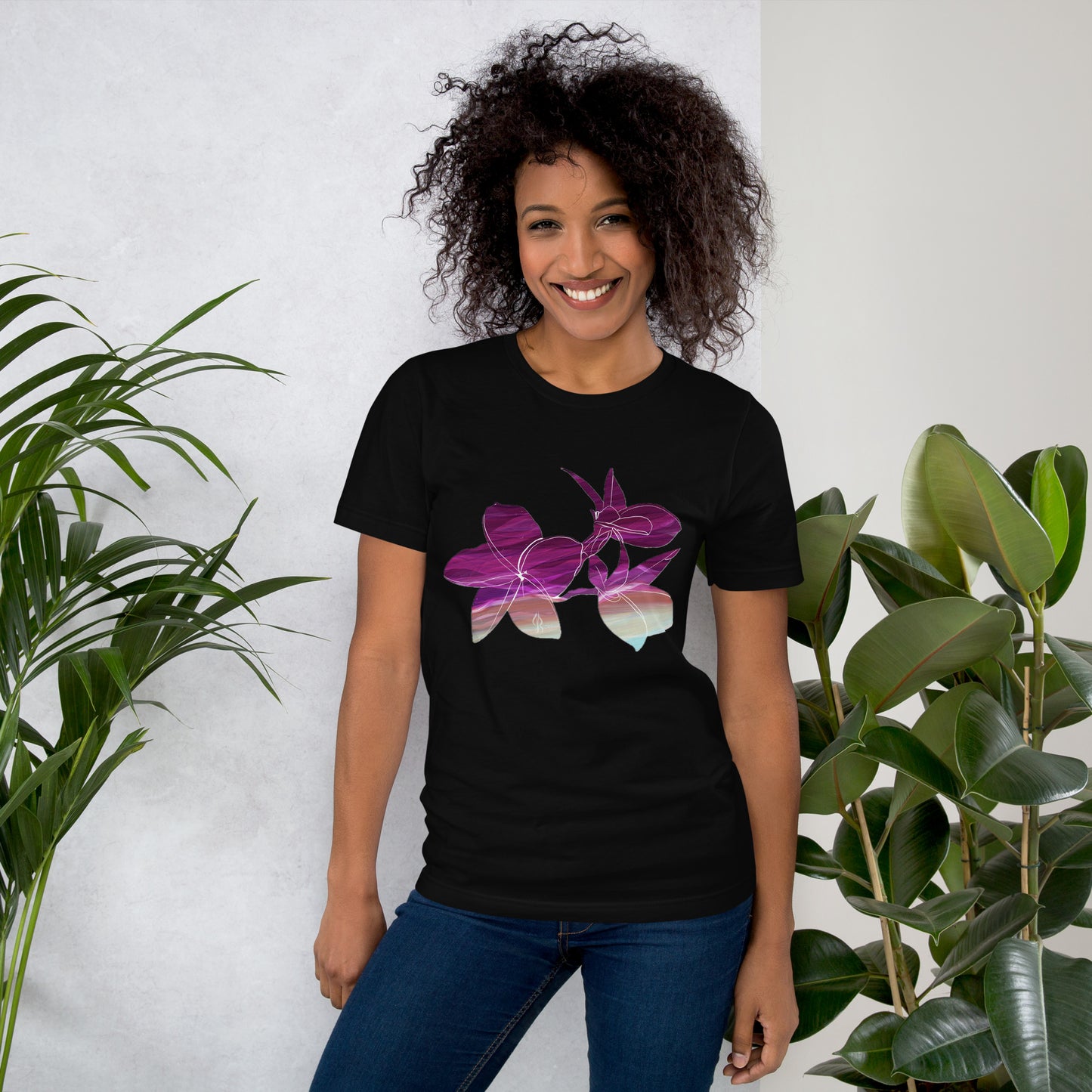 Unisex Floral Art T-Shirt