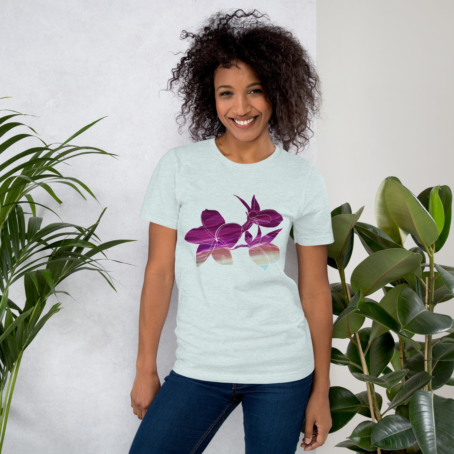 Unisex Floral Art T-Shirt