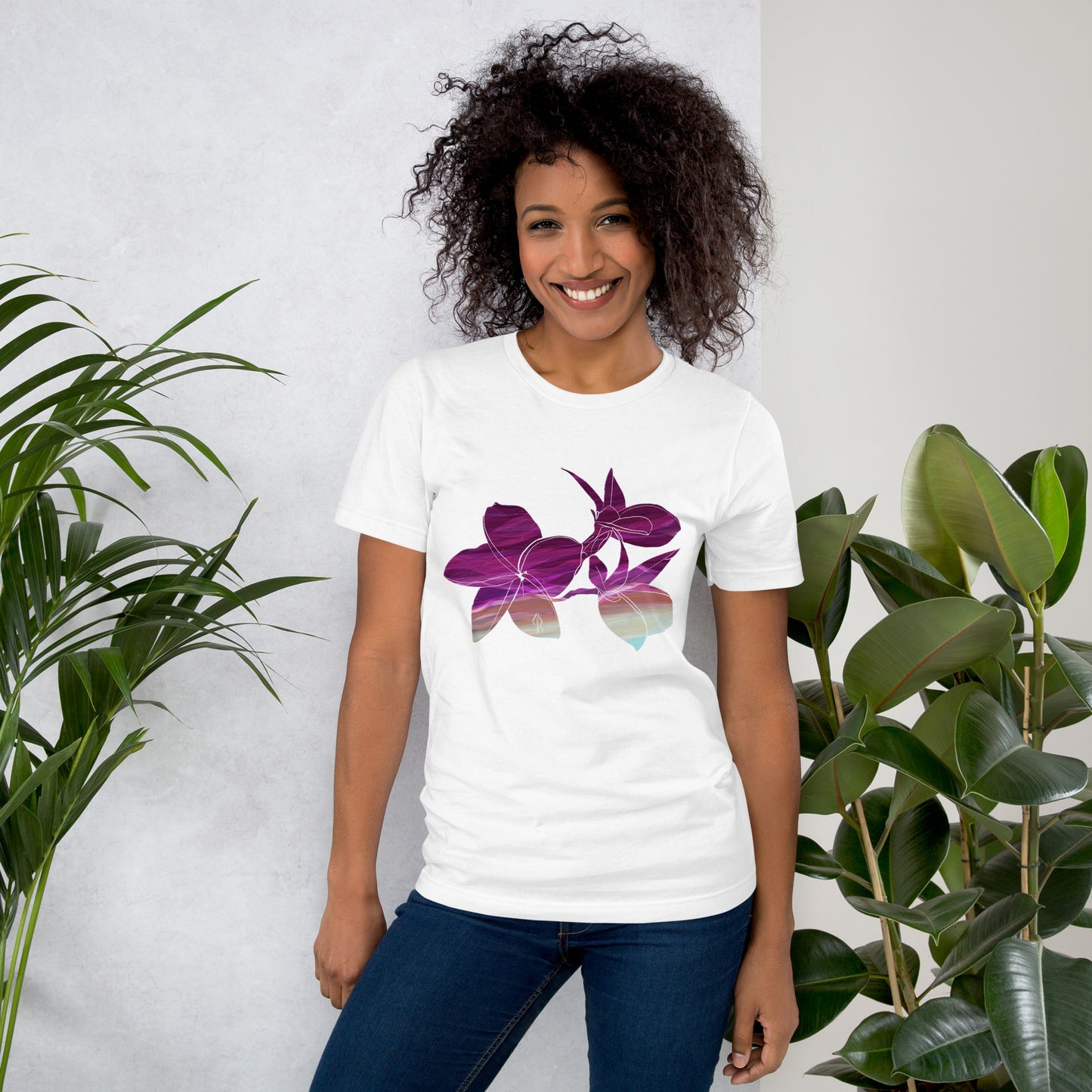 Unisex Floral Art T-Shirt