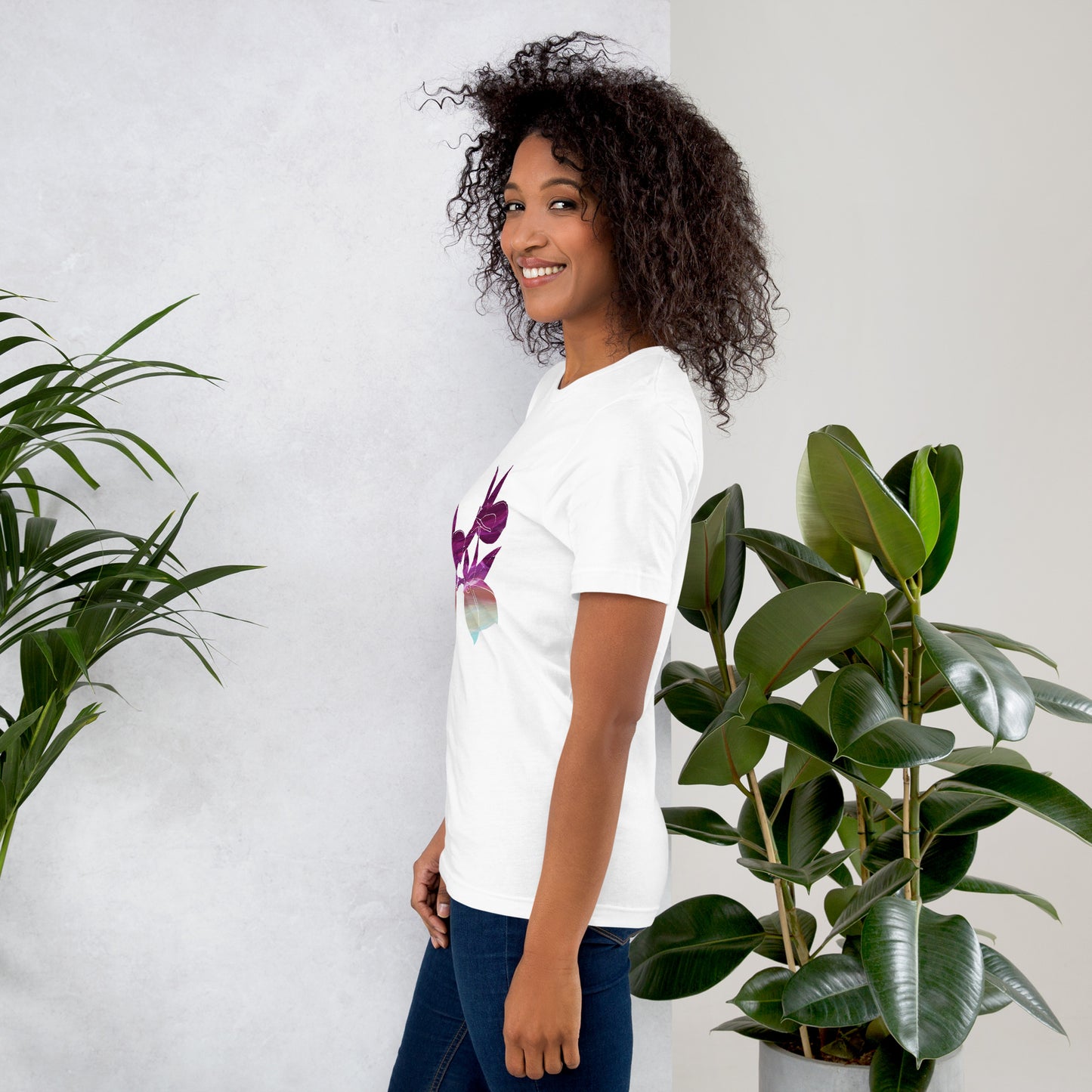 Unisex Floral Art T-Shirt